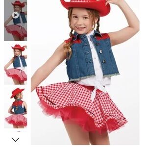 Weissman Red and White Gingham Cowgirl Costume